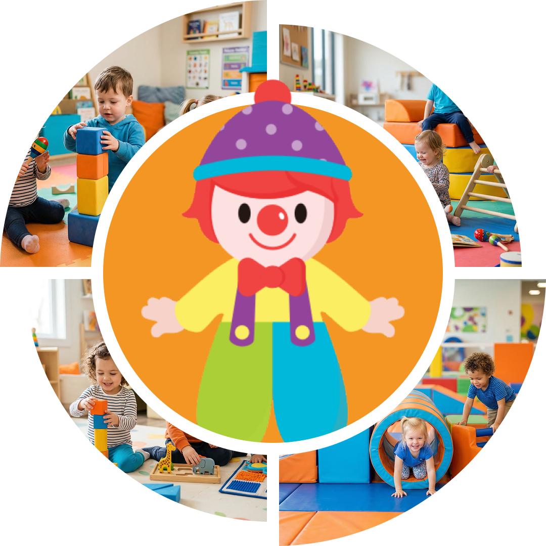 Gymboree oyun alanında çocuklar
